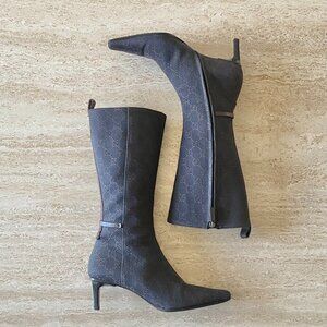 Vintage Gucci Tom Ford-era Guccissima Canvas Boots